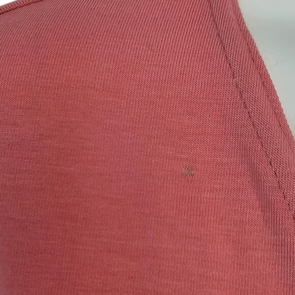 Eileen Fisher Womens V-Neck Wrap Top, Cotton, Pink, Tie Side, Size Small - Picture 8 of 8